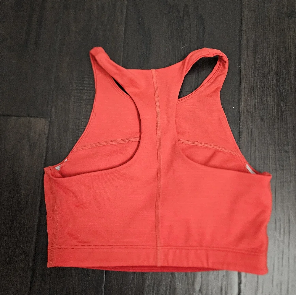 Outdoor Voices TechSweat Move Free Crop Top Bra and leggings red xs - Picture 9 of 14